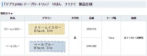 tepra　キングジム　テプラ　マットラベル（模様）　りぼん ナミナミ