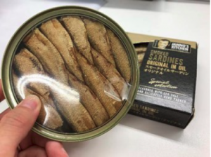 三井食品　クリアフィルム缶